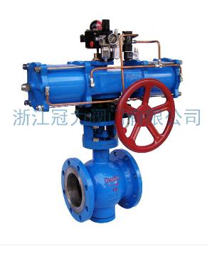 法蘭式V型球閥合流、分流、及流向自由的切換！