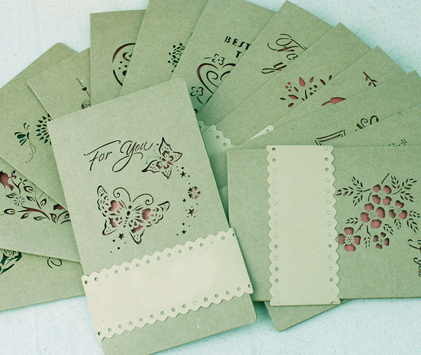 卡片鏤空激光雕刻2 卡片激光雕刻技術讓紙張重現生命(圖2)